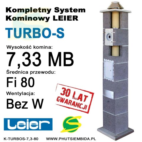 KOMIN TURBO-S LEIER 7,33MB FI80