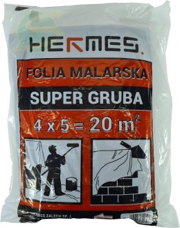 Folia malarska CZERWONA supergruba LDPE 1,00 kg 4 x 5 m