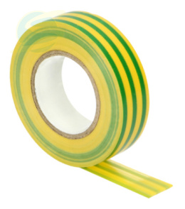 Taśma izolacyjna 15mm x 10m; żółto-zielony; 1 szt