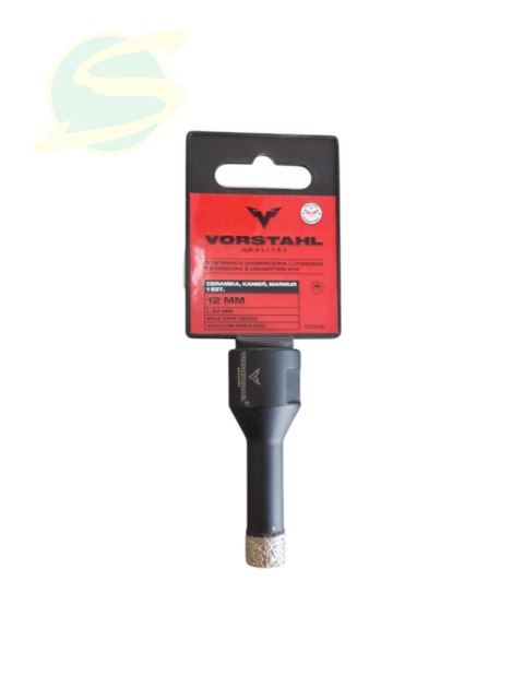 Otwornica diamentowa lutowana próżniowo z uchwytem