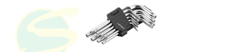 Komplet kluczy TORX krótkich T10-T50 9szt VR-4175