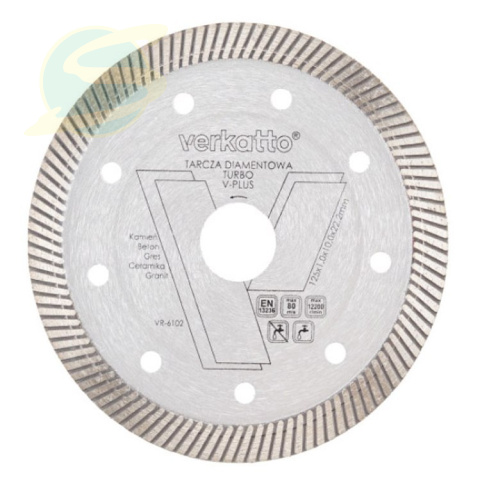 Tarcza diamentowa TURBO V-PLUS 125x1.0x10x22.2mm