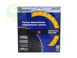 Tarcza diam.350x8x25,4mm segment / czarna (10)