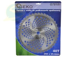 Tarcza z widią do podkaszarki spalinowej 255x25,4mmx40T (50)