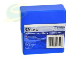 Numeratory litery 4mm/27el. (50)
