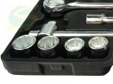 Zestaw kluczy nasad.21el.3/4" 12-kąt.19-50mm/czarna walizka/(2)